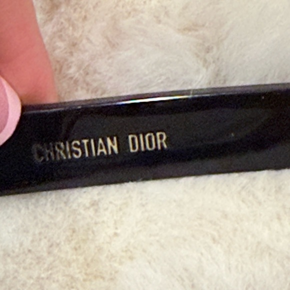Dior Black Oversized Round Sunglasses